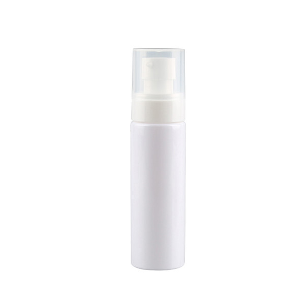 white pump bottle cosmetic bottle with dispenser pump